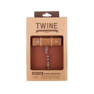 Twine Country Home Rustic Corkscrew Bottle Opener BRAND NEW
